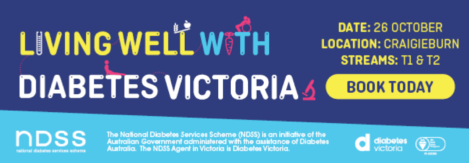 Living Well with Diabetes Victoria event – promotional image