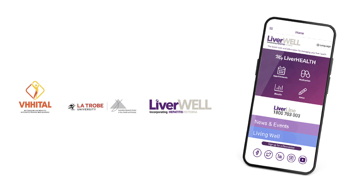 Promotional image for the LiverWELL app