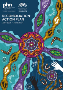 Front cover of our Innovate Reconciliation Action Plan 2021–23.