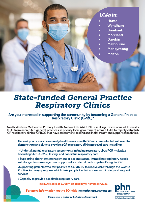 Expression of Interest Statefunded General Practice Respiratory