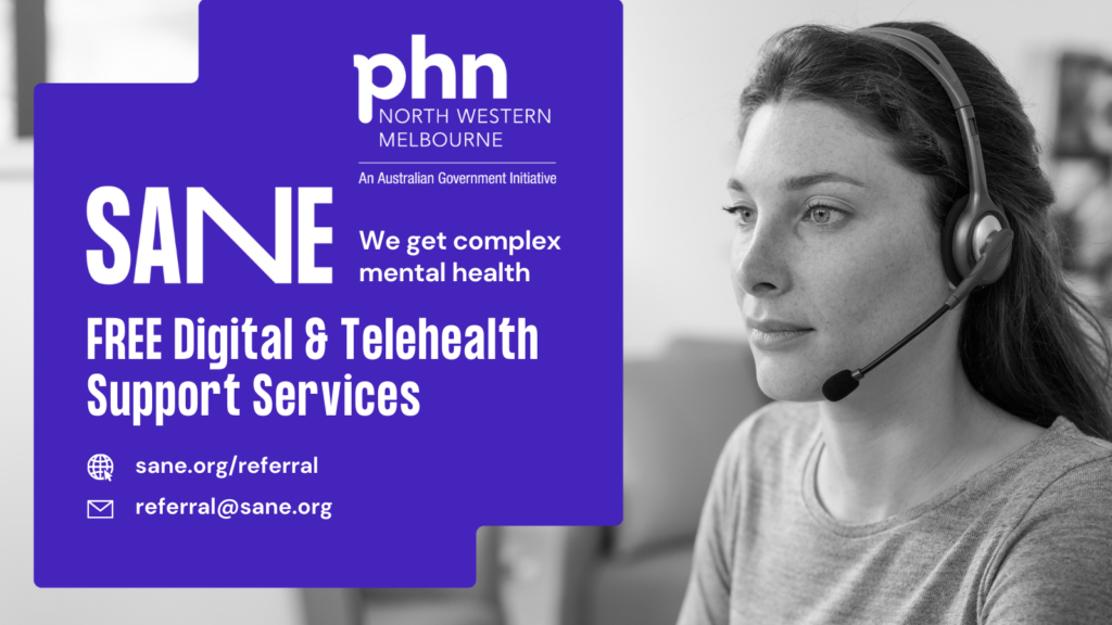 Free digital and telehealth complex mental health services from SANE ...