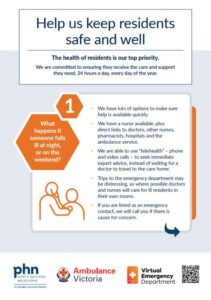 Aged care family fact sheet cover