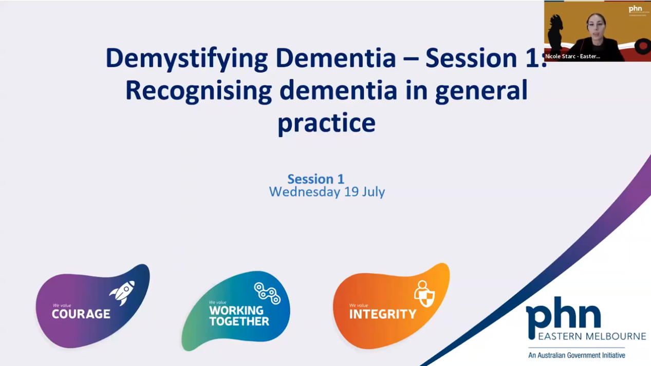 Demystifying Dementia session 1 Recognising dementia in general