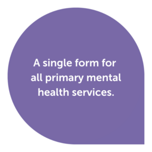 Promotional image for our mental health referral and access service.