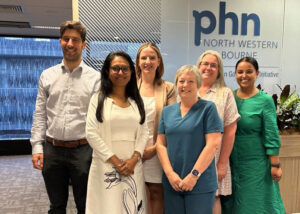 An image showing six members of North Western Melbourne Primary Health Network’s General Practice Expert Advisory Group, taken in November 2024