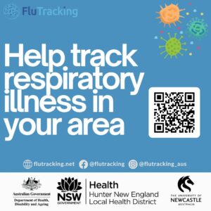 Promotional flyer for the Flutracking program