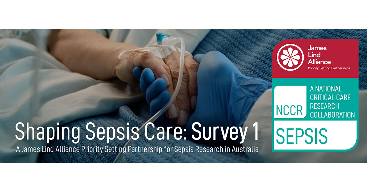 A banner promoting the Shaping Sepsis Care consultation
