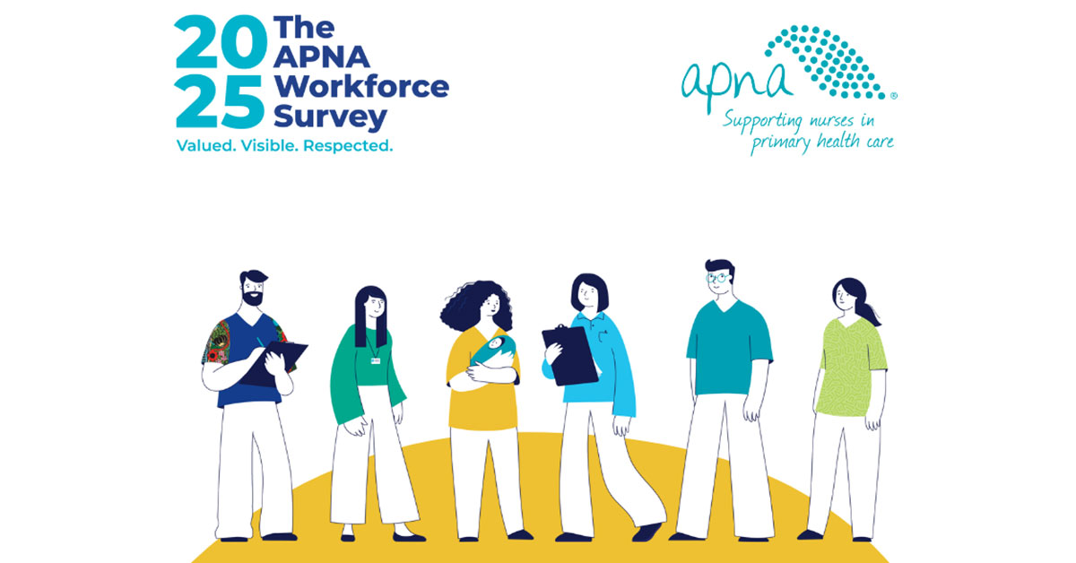 A poster promoting the 2025 APNA workforce survey