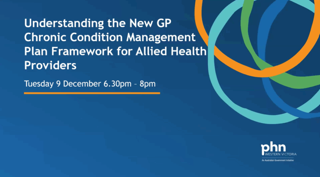 Understanding the New GP Chronic Condition Management Plan Framework ...