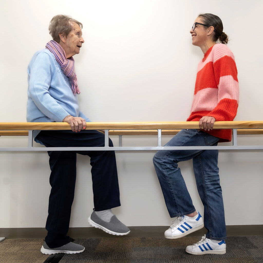 Anne Candotti with her daughter Becky Candotti. Anne has regained her mobility after breaking her hip. 