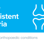 A graphic for the new statewide referral criteria for children's orthopaedics,
