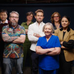 A range of health care professionals that took part in the Raise It AOD campaign pose together for the camera