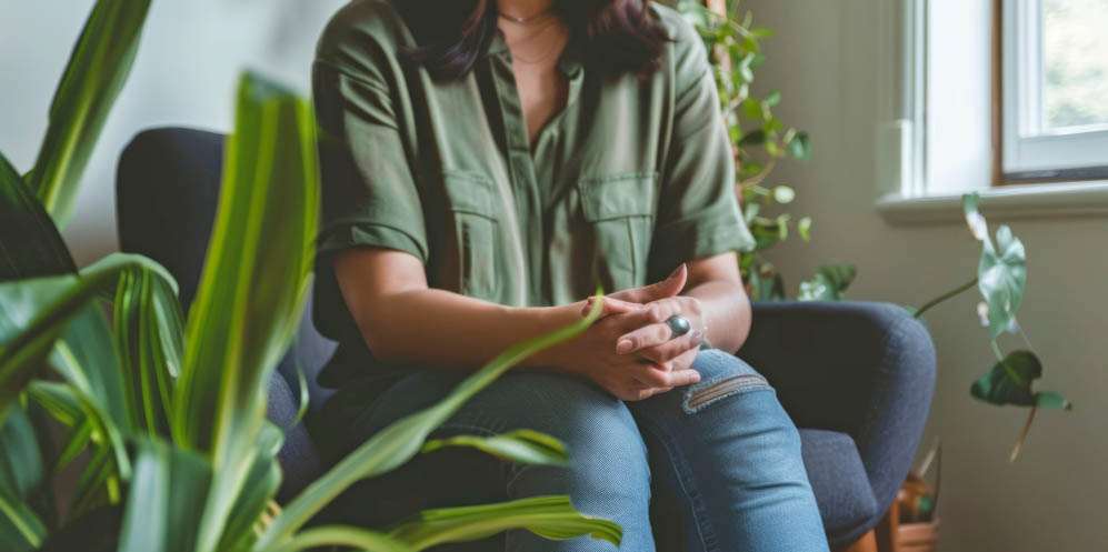 A person receiving support as part of the Distress Support Service