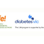 A banner showing the logos for the 'Life' program, Diabetes Victoria and the Victorian Government