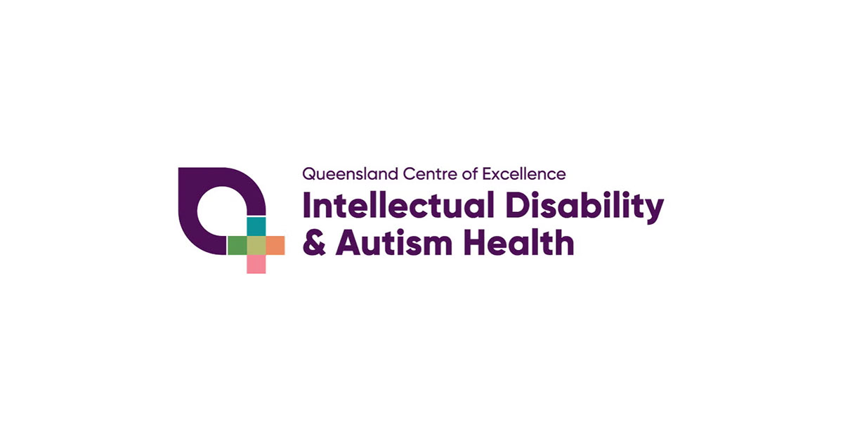 The logo for the Queensland Centre of Excellence in Intellectual Disability and Autism Health